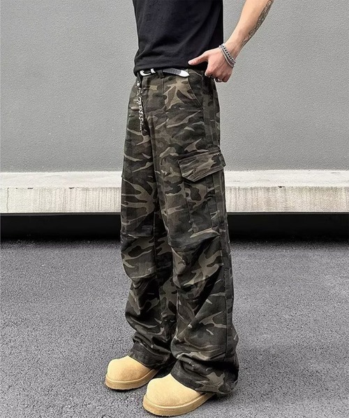 WESTBOY(ウエストボーイ)の「カモフラージュ ワイドシルエット ミリタリーカーゴパンツ WO26S4PT25(カーゴパンツ・メンズ・カモフラージュ・M/L)」の10枚目の写真
