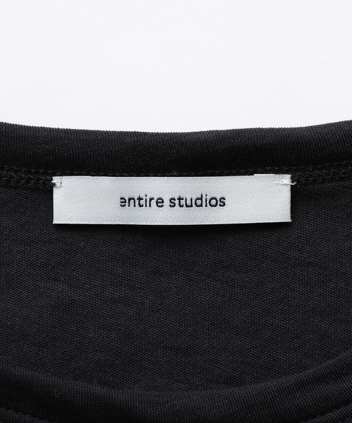 entire studios(エンタイアスタジオ)の「ENTIRE STUDIOS / エンタイアスタジオ MINI TEE(Tシャツ/カットソー・レディース・ブラック・X-SMALL)」の4枚目の写真