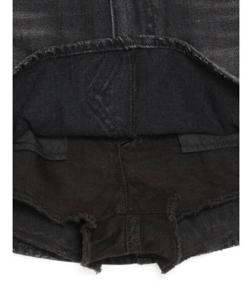 GYDA(ジェイダ)の「【WEB限定】【TINY低身長さん向け】レッグウォーマー付きミニスカートライクショートパンツ(デニムスカート・レディース・その他1/ライトブルー/ブラック・MEDIUM/SMALL)」の17枚目の写真