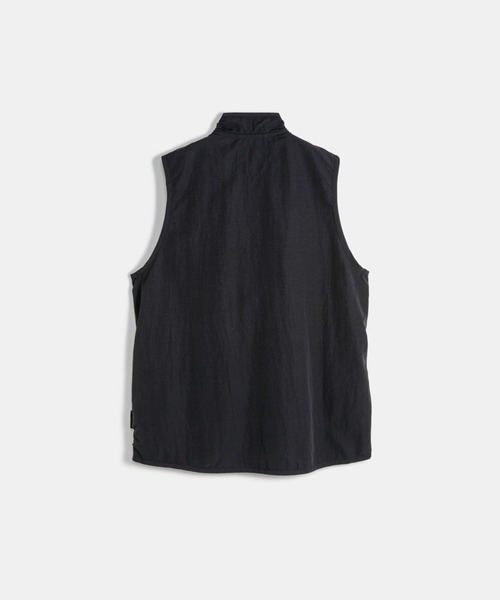 Black Edition Unwadded Zipped High Neck Gilet Mens / ブラック