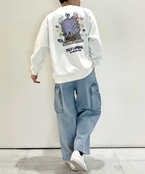Right-on(ライトオン)の「Other(ソノタ)「Philip Lumbang」プリントスウェットプルオーバー(スウェット・メンズ・ホワイト/グレー/ブラック・L/XL/M)」の19枚目の写真