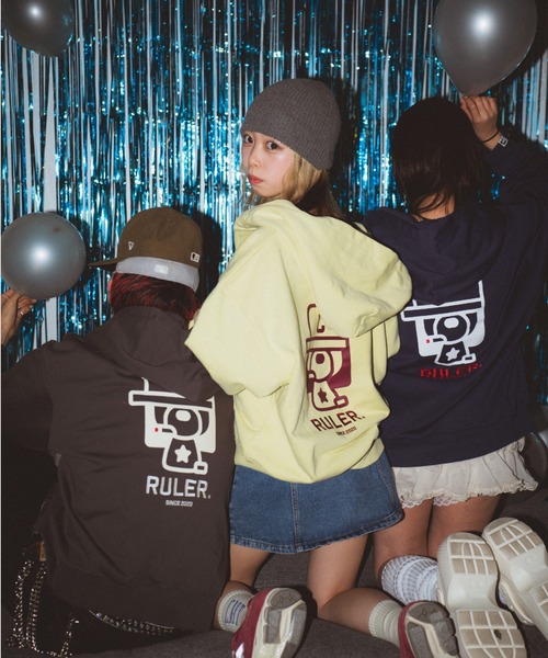 centimeter（センチメーター）の「Boxy ruler assorted zip hoodie（パーカー・メンズ・サックスブルー/スミクロ/イエロー/ネイビー/ボルドー・MEDIUM/LARGE）」の20枚目の写真