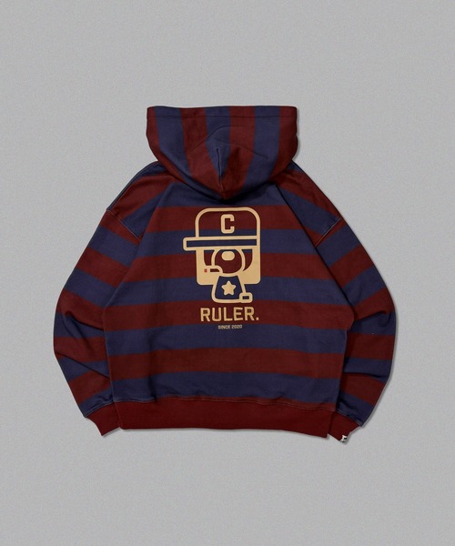 centimeter（センチメーター）の「Boxy ruler assorted zip hoodie（パーカー・メンズ・サックスブルー/スミクロ/イエロー/ネイビー/ボルドー・MEDIUM/LARGE）」の11枚目の写真