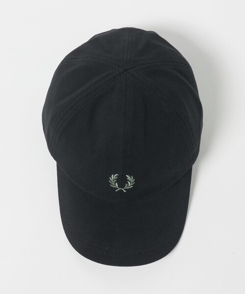 FRED PERRY（フレッドペリー）の「＜FRED PERRY＞ピケ ロゴ キャップ（キャップ・メンズ・ネイビー/ブラック/オフホワイト・FREE）」の7枚目の写真