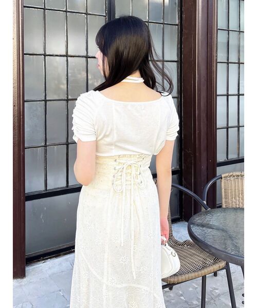 dazzlin(ダズリン)の「カーヴィーラインマーメイドスカート(スカート・レディース・アイボリー/オフホワイト/ブラック/その他1・MEDIUM/SMALL)」の13枚目の写真