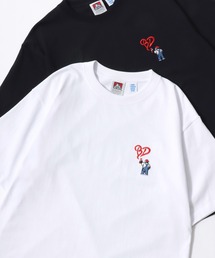 BEN DAVIS（ベンデイビス）の「BEN DAVIS/ベンデイビス GORILLA EMB COOL TEE/オーバーサイズ 接触冷感 ハート ロゴ ワンポイント刺繍 半袖Tシャツ/レディース メンズ（Tシャツ/カットソー）」