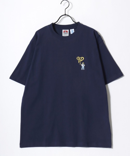 BEN DAVIS(ベンデイビス)の「BEN DAVIS/ベンデイビス GORILLA EMB COOL TEE/オーバーサイズ 接触冷感 ハート ロゴ ワンポイント刺繍 半袖Tシャツ/レディース メンズ(Tシャツ/カットソー・メンズ・ネイビー/ブラック/ベージュ/ホワイト・M/L/XL)」の13枚目の写真