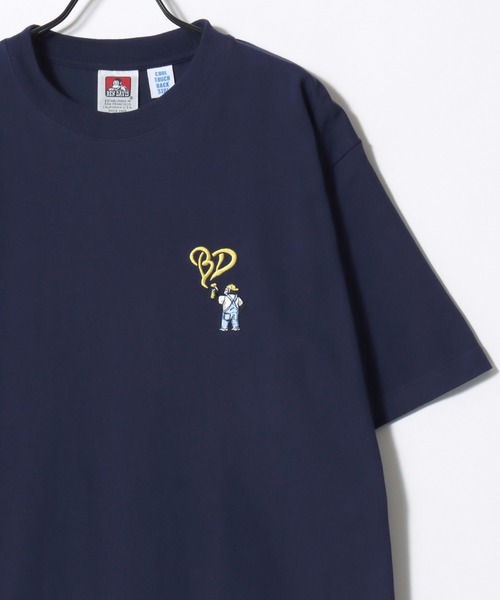 BEN DAVIS(ベンデイビス)の「BEN DAVIS/ベンデイビス GORILLA EMB COOL TEE/オーバーサイズ 接触冷感 ハート ロゴ ワンポイント刺繍 半袖Tシャツ/レディース メンズ(Tシャツ/カットソー・メンズ・ネイビー/ブラック/ベージュ/ホワイト・M/L/XL)」の17枚目の写真