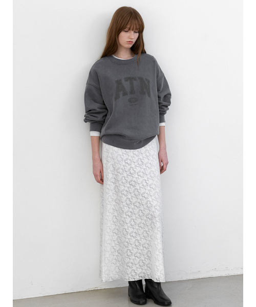 ATELIER NAIN(アトリエナイン)の「FLORA LACE SEMI A SKIRT (SK-5091)(スカート・レディース・ホワイト/ブラック・SMALL/MEDIUM)」の3枚目の写真