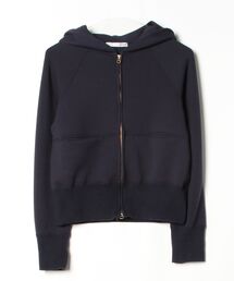 ジェンヌ JENNE 21SS ペプラムパーカー ジップアップ 長袖 L 紺 JENNE（ジェンヌ）の「パリジェンヌ ペプラムパーカー（パーカー