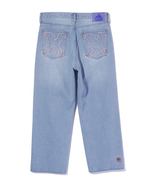 XLARGE(エクストララージ)の「EMBROIDERED DENIM PANTS(デニムパンツ・メンズ・インディゴブルー/ライトインディゴブルー/ブラック・32inch/30inch/34inch/36inch)」の3枚目の写真