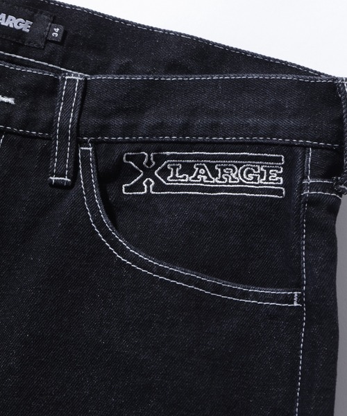 XLARGE(エクストララージ)の「EMBROIDERED DENIM PANTS(デニムパンツ・メンズ・インディゴブルー/ライトインディゴブルー/ブラック・32inch/30inch/34inch/36inch)」の5枚目の写真