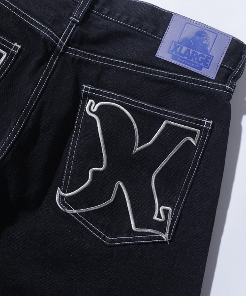 XLARGE(エクストララージ)の「EMBROIDERED DENIM PANTS(デニムパンツ・メンズ・インディゴブルー/ライトインディゴブルー/ブラック・32inch/30inch/34inch/36inch)」の6枚目の写真