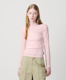 NICE WEATHER（ナイスウェザー）の「＜NICE WEATHER＞ロゴ フィット ロングスリーブ Tシャツ（Tシャツ/カットソー）」