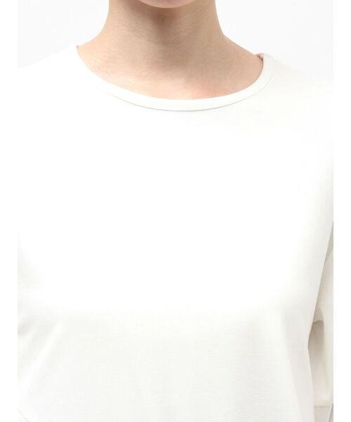 ELENDEEK（エレンディーク）の「サイドフレアドッキングカットソー（Tシャツ/カットソー・レディース・オフホワイト/グレー/ブラック・FREE）」の14枚目の写真