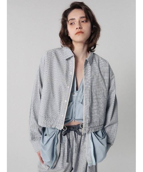 DADDY CHECK ZIP UP SHIRT（シャツ/ブラウス）｜ELCHELE（エルチェレ
