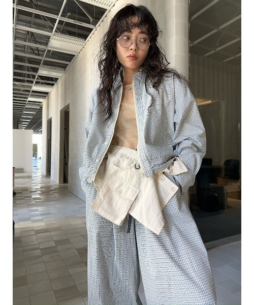 DADDY CHECK ZIP UP SHIRT（シャツ/ブラウス）｜ELCHELE（エルチェレ