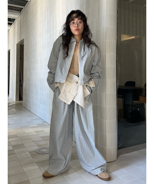 DADDY CHECK ZIP UP SHIRT（シャツ/ブラウス）｜ELCHELE（エルチェレ