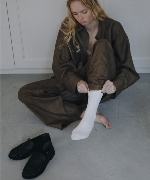 anuke(アンヌーク)の「Gather Loafers(ローファー・レディース・ブラック/ブラウン・36inch/37inch/38inch)」の5枚目の写真