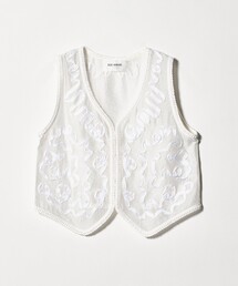 Marilyn Moon（マリリンムーン）の「＜Marilyn Moon＞コード エンブロイダリー ベスト（ベスト）」