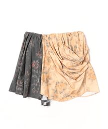 GANNI（ガニー）の「Printed Stretch Cotton Draped（スカート）」