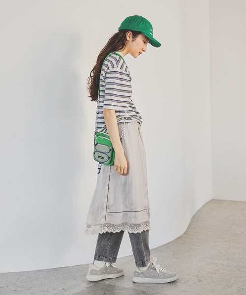 niko and...（ニコアンド）の「ランジェライクミディースカート（スカート・レディース・ブラック/ブルー/アイボリー・FREE）」の6枚目の写真