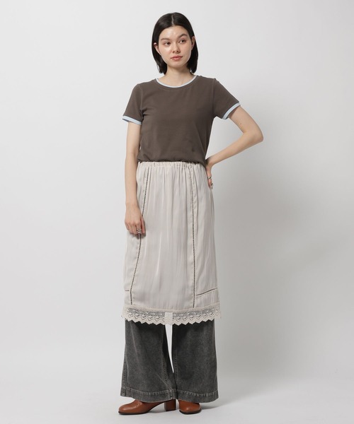 niko and...（ニコアンド）の「ランジェライクミディースカート（スカート・レディース・ブラック/ブルー/アイボリー・FREE）」の12枚目の写真