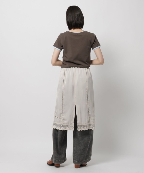 niko and...（ニコアンド）の「ランジェライクミディースカート（スカート・レディース・ブラック/ブルー/アイボリー・FREE）」の13枚目の写真