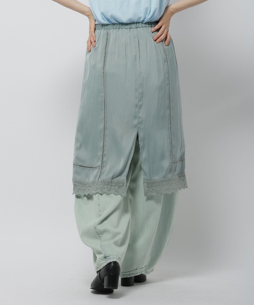 niko and...（ニコアンド）の「ランジェライクミディースカート（スカート・レディース・ブラック/ブルー/アイボリー・FREE）」の18枚目の写真