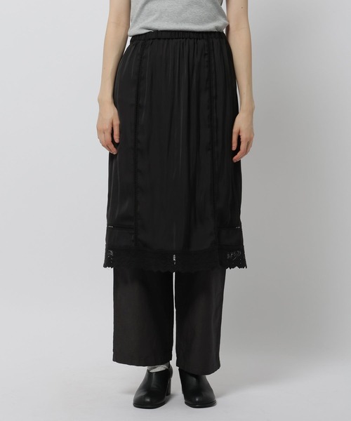 niko and...（ニコアンド）の「ランジェライクミディースカート（スカート・レディース・ブラック/ブルー/アイボリー・FREE）」の19枚目の写真