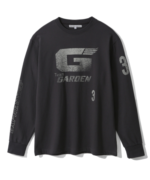 GARDEN EXPRESS(ガーデンエクスプレス)の「Garden Racing Long Sleeve (charcoal)(Tシャツ/カットソー・メンズ・その他・LARGE/X-LARGE)」の1枚目の写真