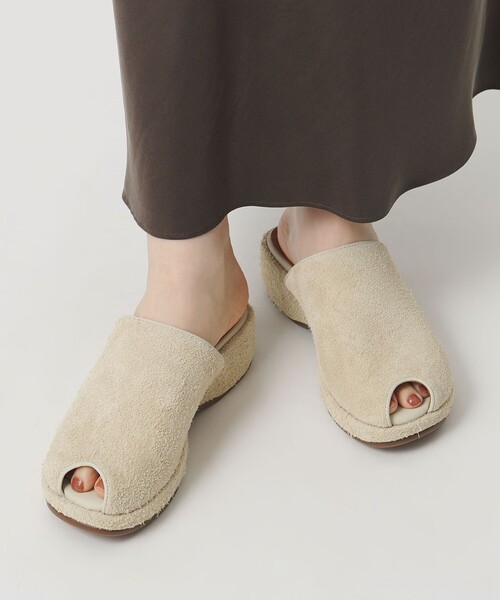 ODETTE E ODILE（オデットエオディール）の「ピープトゥウェッジ サンダル45（サンダル・レディース・ナチュラル/ブラック・35/37/36）」の5枚目の写真