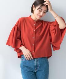 『一部WEB限定カラー』UVカットウォッシャブルリネン混ブラウス