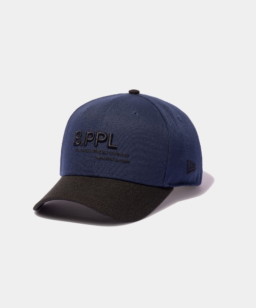beautiful people（ビューティフルピープル）の「New Era（R） B.PPL embroidery cap（キャップ・レディース・ネイビー/アイボリー・M）」の2枚目の写真
