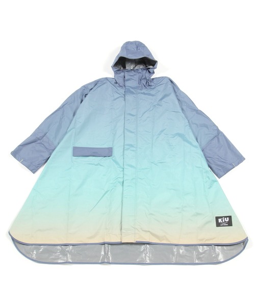 niko and...（ニコアンド）の「【CITY CREEK】KiU耐水レインポンチョ（レインコート/ポンチョ・レディース・ネイビー/チャコール・0）」の6枚目の写真