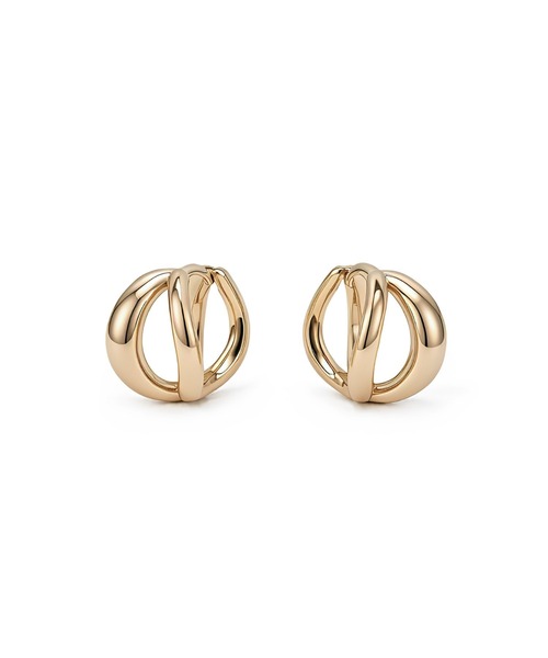 Lyvi（ライビィ）の「Twist Glow Hoops Pierce 金属アレルギー対応（ピアス（両耳用）・レディース・シルバー/ゴールド・FREE）」の8枚目の写真