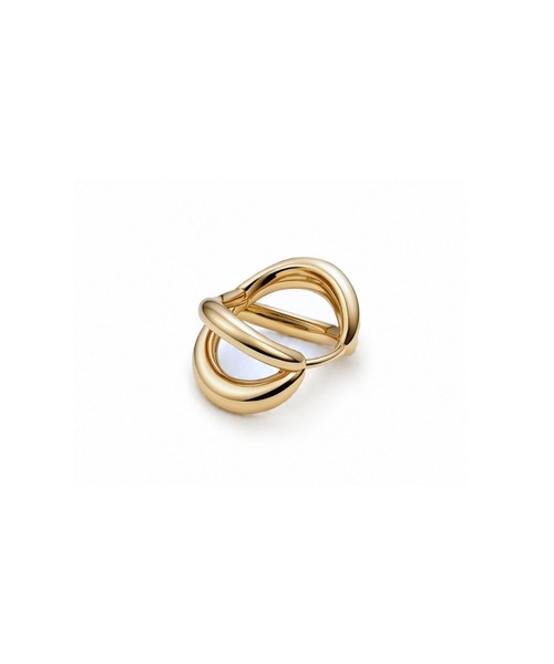 Lyvi（ライビィ）の「Twist Glow Hoops Pierce 金属アレルギー対応（ピアス（両耳用）・レディース・シルバー/ゴールド・FREE）」の7枚目の写真