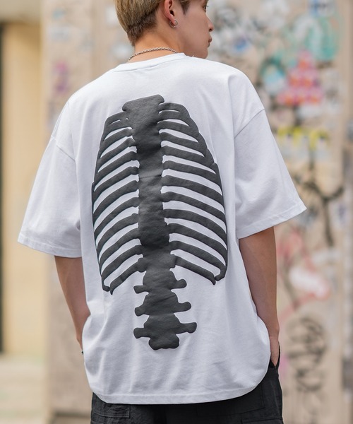 En serio TOKYO(エンソリオトーキョー)の「【SIDEWAYSTANCE】発泡ボーン半袖Tシャツ SIDE24-092(Tシャツ/カットソー・メンズ・ブラック/ホワイト・SMALL/MEDIUM/LARGE/X-LARGE)」の13枚目の写真