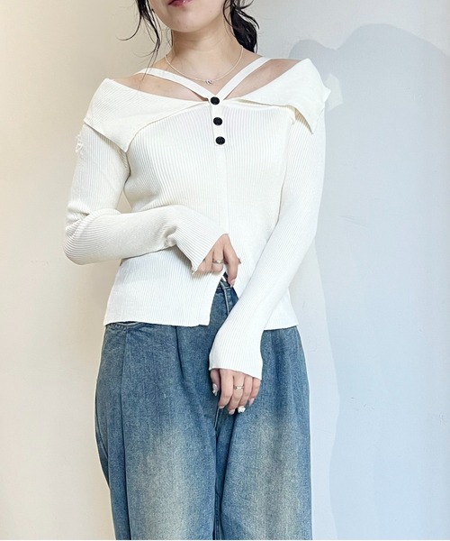 GIVENCHY ホルターネック ニット トップス ホルターネックニットトップス（ニット/セーター）｜GREENHOX