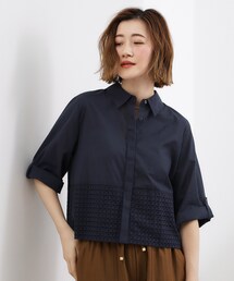 grove | 【SETUP可】レースドッキングシャツ(シャツ/ブラウス)