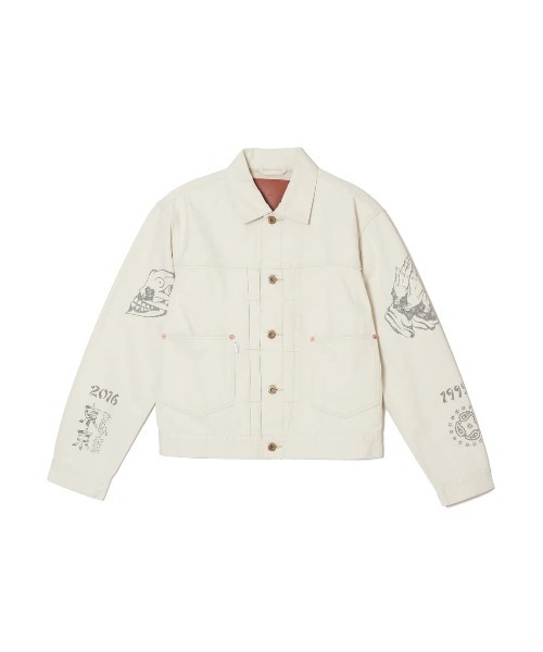 ジャケット・アウター Sugarhill TATTOO FLASH PRINTDENIM JACKET SUGARHILL(シュガーヒル)のTATTOO FLASH PRINT POCKET DENIM JACKETの