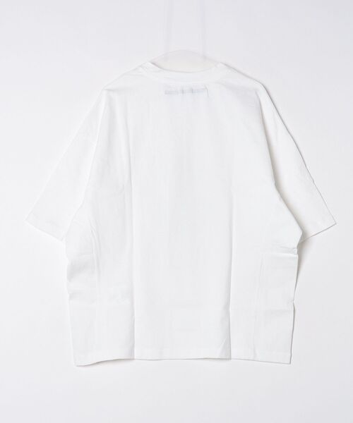 my beautiful landlet（マイビューティフルランドレット）の「【my beautiful landlet】 USA COTTON OVERSIZE T-SHIRT - print（Tシャツ/カットソー・メンズ・オフホワイト/グレー/チャコールグレー/ブラック・0/1）」の5枚目の写真