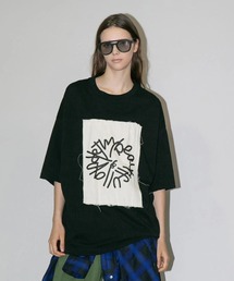 my beautiful landlet（マイビューティフルランドレット）の「【my beautiful landlet】 USA COTTON OVERSIZE T-SHIRT - print（Tシャツ/カットソー）」