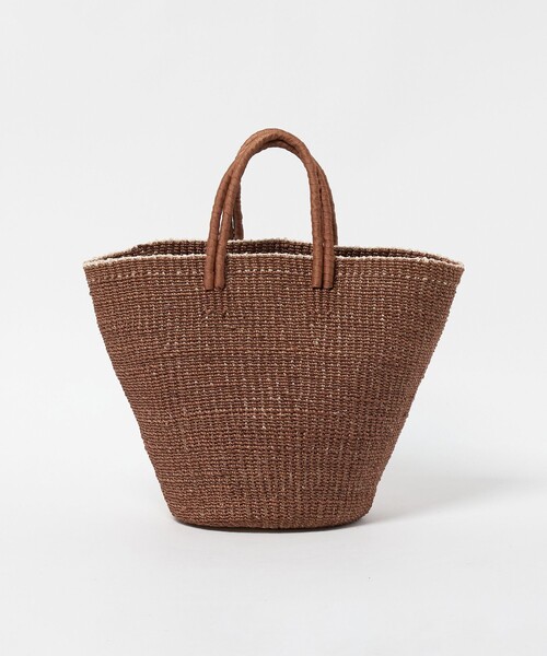 UNITED ARROWS（ユナイテッドアローズ）の「アバカ ダブルハンドル トートバッグ（かごバッグ・レディース・ブラウン系/ブラック・FREE）」の2枚目の写真
