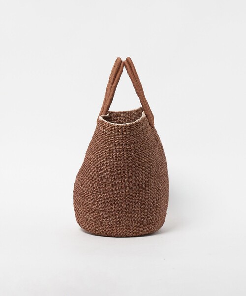 UNITED ARROWS（ユナイテッドアローズ）の「アバカ ダブルハンドル トートバッグ（かごバッグ・レディース・ブラウン系/ブラック・FREE）」の3枚目の写真