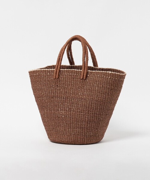 UNITED ARROWS（ユナイテッドアローズ）の「アバカ ダブルハンドル トートバッグ（かごバッグ・レディース・ブラウン系/ブラック・FREE）」の5枚目の写真