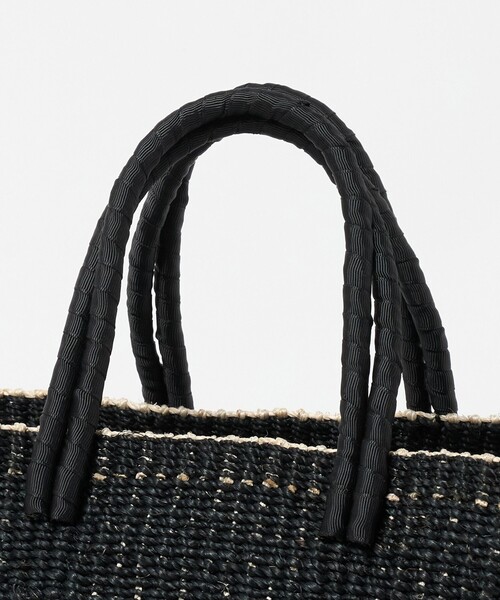 UNITED ARROWS（ユナイテッドアローズ）の「アバカ ダブルハンドル トートバッグ（かごバッグ・レディース・ブラウン系/ブラック・FREE）」の12枚目の写真