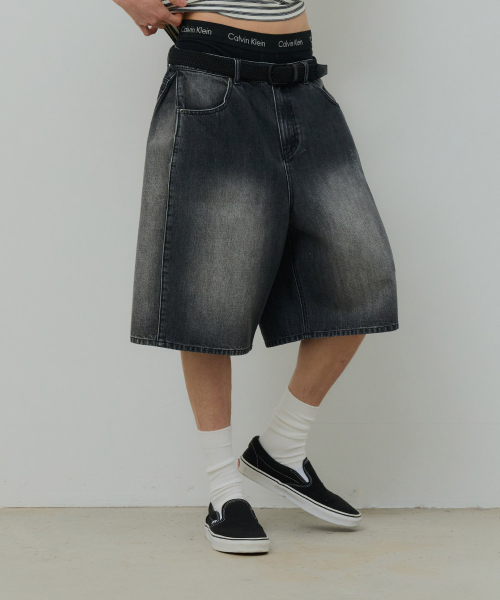 DESIRED（デシレッド）の「バミューダデニムパンツ-FBSK2601D02（その他パンツ・メンズ・チャコールグレー・MEDIUM/LARGE/X-LARGE）」の4枚目の写真