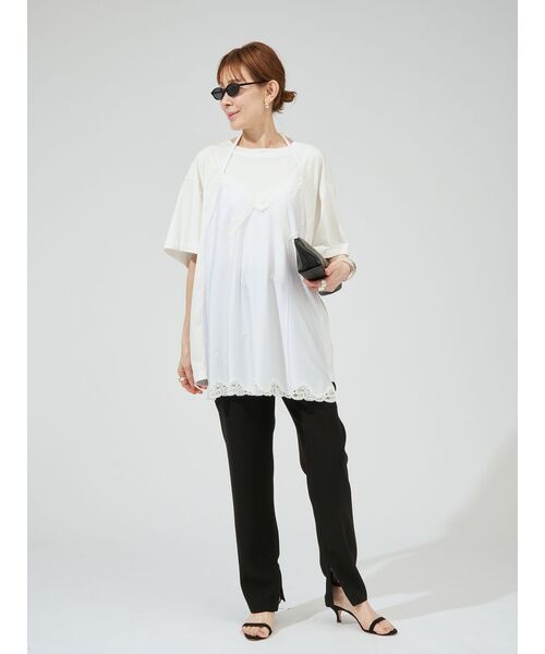 追加4/手洗い可》ツイルストレッチスリムパンツ（スラックス