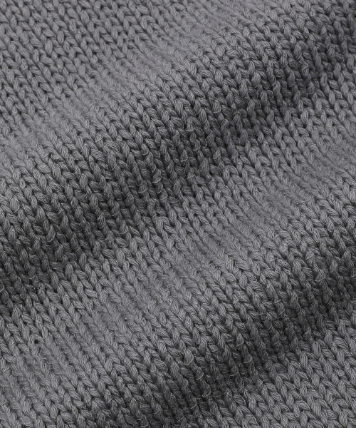 GRUNDEN（グルンデン）の「PLUMP SHORT-SLEEVE KNIT SWEATER (CHARCOAL-RED)（ニット/セーター・レディース・その他・OS）」の3枚目の写真